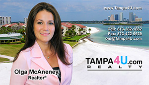 Olga McAneney business card